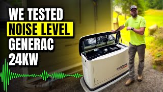 We Tested Noise Level Generac 24KW and Found the Surprising Truth [upl. by Nord]