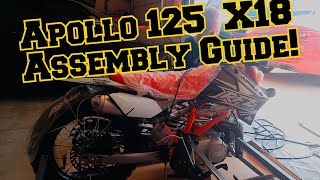 Apollo 125 X18 Dirt Bike Assembly and Installation Guide DIY [upl. by Maillij]