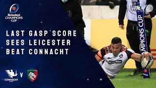 Highlights  Connacht Rugby v Leicester Tigers Round 3 │Heineken Champions Cup Rugby 202122 [upl. by Collum76]