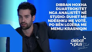 DHoxha duartrokitet nga analistët në studio Duhet me ndëshku me votë po bën lojëra me Krasniqin [upl. by Narol]