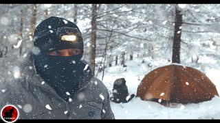 Direct Hit  Heavy Snow Camping in the Mountains of NC  Winter Storm Warning [upl. by Bee]