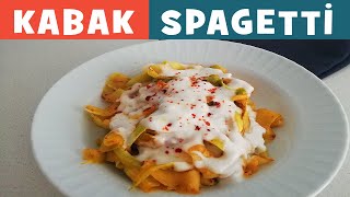 KABAK SPAGETTİ TARİFİ  MalzemeleriPüf Noktası ve Kaç Kalori [upl. by Binnie987]