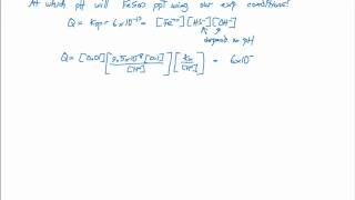 1776 Group II and III Sulfides At What pH will FeS precipitate [upl. by Sydel]