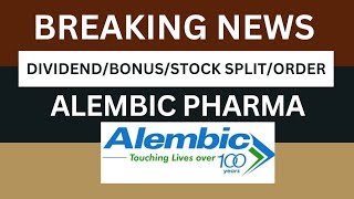 Alembic pharma Breaking News  Alembic pharma Latest News  The Smart Investor [upl. by Assirrac]