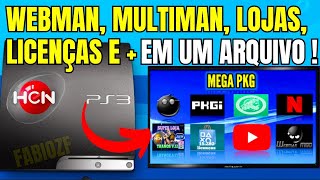 COMO INSTALAR WEBMAN MULTIMAN 15 MIL LICENÇAS LOJAS E MAIS DIRETO DO PS3 HEN 490  2024 [upl. by Jeanette450]