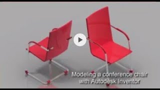 Modeling a conference chair with Autodesk Onventor [upl. by Pacifa]