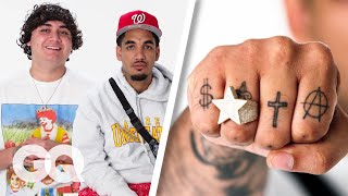 Shoreline Mafia Break Down Their Tattoos  GQ [upl. by Siramad]