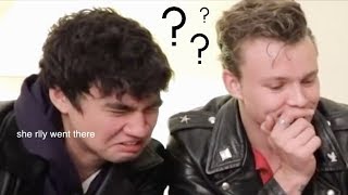 interviewers making 5sos uncomfortable for 2 minutes straight [upl. by Fisken]