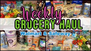 NEW GROCERY HAUL Walmart amp Safeway 🛒 WW Points Included [upl. by Ward]