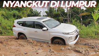 OFFROAD NAIK PAJERO SPORT BARU  CARVLOG INDONESIA [upl. by Lledal]