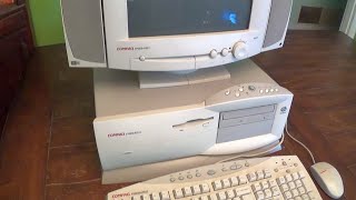 Complete Retro Compaq Presario 4160 Computer 1996 [upl. by Lyrac]