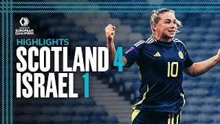 Scotland 41 Israel  UEFA Womens EURO Qualification Highlights  SWNT [upl. by Whallon636]