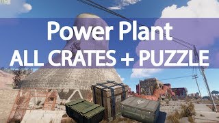 Rust Power Plant Guide  Puzzle  Crate Locations [upl. by Mayor]