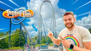 WE RODE THE BEST ROLLER COASTERS AT THORPE PARK [upl. by Sukramed]