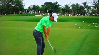 Rory McIlroy  141 Yard PW FramebyFrame 2014 [upl. by Ahsrav985]