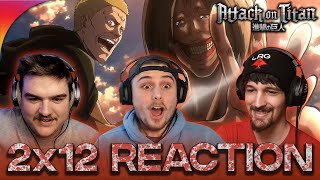 Attack On Titan 2x12 Reaction quotScreamquot [upl. by Tuppeny202]