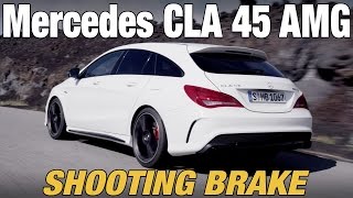 NEW Mercedes CLA 45 AMG Shooting Brake  First Driving [upl. by Elay980]