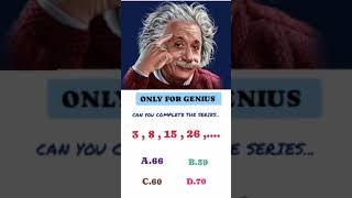 Only For Genius mathgames shortvideo mathematics maths trendingshorts [upl. by Adnorhs]