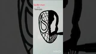 Venom vs Spidermandrawing art shortsfeed [upl. by Maureen]