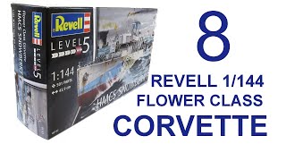 Revell 1144 Flower Class Corvette full build with Pontos detail set Part 8 [upl. by Rossen769]