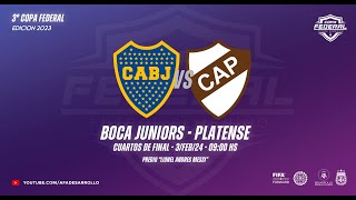 Copa Federal  Boca vs Platense  Cuartos de Final [upl. by Ahseenat]