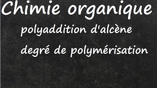 Ex équation polyaddition calcul degré de polymérisation [upl. by Erelia]