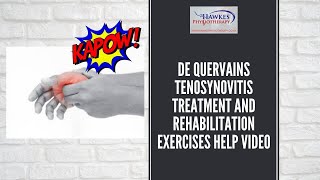 De Quervains Tenosynovitis treatment and rehabilitation exercises help video [upl. by Avir]