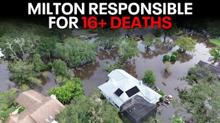 Hurricane Milton Death toll rises as Florida recovers from damage [upl. by Drislane]