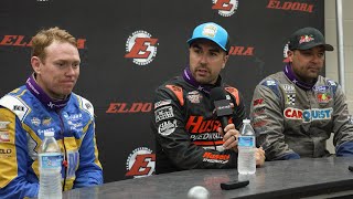 Podium Finishers Press Conference 2024 High Limit Racing Jokers Jackpot At Eldora Speedway [upl. by Hedwiga]