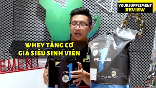 Whey Protein tăng cơ GIÁ RẺ  RULE 1 Whey Blend có tốt như lời đồn  Supplement Review 17 [upl. by Frants]