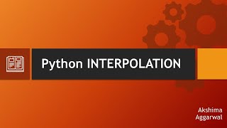 python interpolation módulo operator substitute variablesinpython [upl. by Quintina]