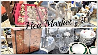 FLEA MARKET  Spend The Day With Me amp Kitchen Tour Update [upl. by Shulman236]