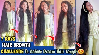 7 Days Extreme HAIR GROWTH Challenge  Thicker amp Longer HAIR  RuntiMe [upl. by Bullard]