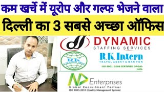 कम खर्चे में यूरोप भेजने वाला दिल्ली का बेस्ट ऑफिस  Best Manpower Office in Delhividesh ki Jankari [upl. by Cornell]