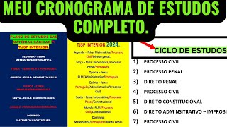 CRONOGRAMA DE ESTUDOS COMPLETO Concurso Escrevente Técnico Judiciário TJSP capital e interior 2024 [upl. by Buchheim]