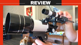 ToyerBee Refractor Telescope 70mm Aperture 300mm Review  ToyerBee Telescope f30070m Setup [upl. by Baldridge197]