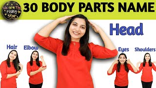 30 body parts name  Learn English  Parts of Body name  WATRstar [upl. by Notselrahc]