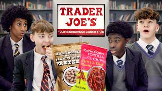 British Highschoolers try Trader Joes Snacks for the first time [upl. by Lemuel]