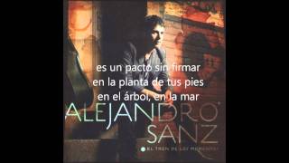 En la Planta de tus Pies  Alejandro Sanz Letra [upl. by Ahsakal]