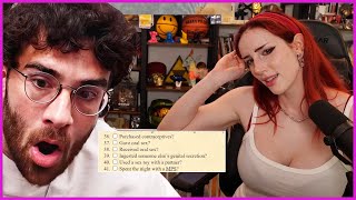 Hasan and Prnstar Morgpie Takes The Rice Purity Test  HasanAbi Reacts [upl. by Rammus]