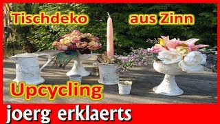 Hochzeitsdeko DIY Tischdeko Geburtstagsdeko Upcycling Tutorial Nr 216 [upl. by Falda]