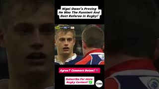 Legendary Referee Moments with Nigel Owens 👀 rugby referee funny moments shorts [upl. by Divadnoj]