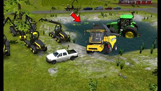 Farming simulator 16 How To Wheat Harvest in Field  Farming simulator gameplay 16  timelapse fs16 [upl. by Placido665]