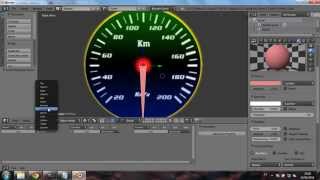 Velocímetro funcionando na BGE melhor modo blender HD tutorial [upl. by Arbua]