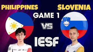 PHILIPPINES VS SLOVENIA GAME 1 IESF SIBOL 2022 MLBB [upl. by Nodnrb]