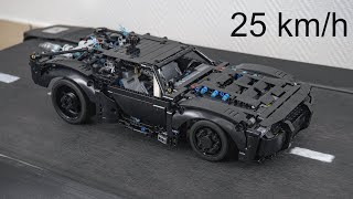 THE BATMAN BATMOBILE Drag Race LEGO Technic 42127 Fast Speed and CRASH Test [upl. by Attenra]