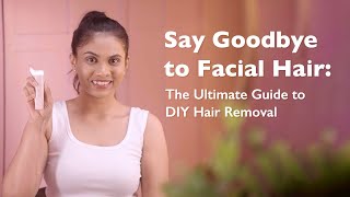 A StepbyStep Guide to Remove Facial Hair at Home with Philips Hair Remover [upl. by Henarat99]