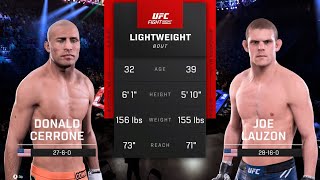 Donald Cerrone vs Joe Lauzon FULL FIGHT  UFC 5 AI Simulation [upl. by Namrac]