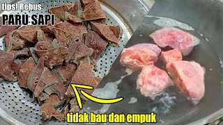 Cara Merebus Paru Sapi Agar Cepat Empuk dan Tidak Bau  Olahan Daging Qurban [upl. by Farro]