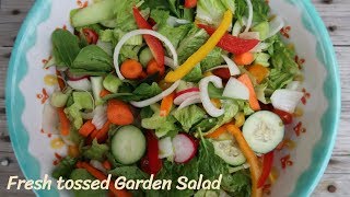 Fresh Tossed Garden Salad  Hand Chopped [upl. by Hunger]